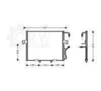 Condensatore Climatizzatore Klimacondensatore Per KIA Sportage K00