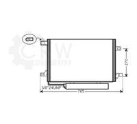 Condensatore Climatizzatore Klimacondensatore Per Mercedes A-Class B-Class W169