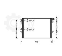 Condensatore Climatizzatore Klimacondensatore Per Renault Espace IV JK0/1