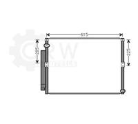 Condensatore Climatizzatore Klimacondensatore Per Toyota Land Cruiser