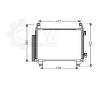 Condensatore Climatizzatore Klimacondensatore Per Toyota Yaris