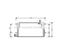 Condensatore Climatizzatore Klimacondensatore Per VW Passat Variant 3A5 35I