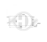 Condensatore Climatizzatore Klimacooler 337X678 Per Audi A4 8W2 B9
