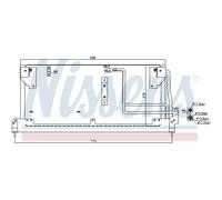 Condensatore Climatizzatore Klimacooler 658 X 278 Per Opel Tigra 95