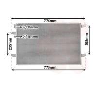 Condensatore Climatizzatore Klimacooler 698x437x16 Per VW Phaeton 3D
