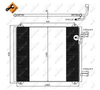 Condensatore Climatizzatore Klimacooler Alluminio EASY FIT Per Audi A2 8Z0