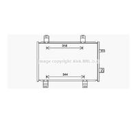 Condensatore Climatizzatore Klimacooler Per Mazda CX-3 DK 547x347x12