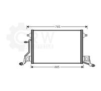 Condensatore Climatizzatore Klimakondensatore Per Audi A6 Avant 4B C5