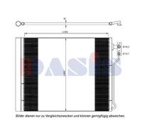 AKS DASIS Condensatore, Climatizzatore compatibile con BMW 052023N