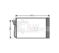Condensatore Climatizzatore Klimakühler Con Essiccatore Per BMW 5 Serie E60 E61