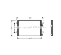 Condensatore Climatizzatore Klimakühler Per Ford Galaxy WGR VW Sharan 7M8