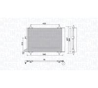 Magneti Marelli Condensatore climatizzatore 350203920000 per Peugeot Partner