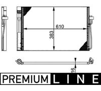 MAHLE ORIGINAL AC 345 000P Condensatore climatizzatore