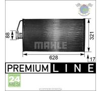 Condensatore climatizzatore Mahle per BMW 7 E38 740 730 5 E39 530 525 520