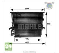 Condensatore climatizzatore Mahle per BMW Z3 E36 3.0 2.8 2.2 2.0 1.9 1.8 M 3 32