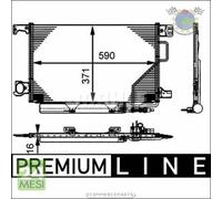 Condensatore climatizzatore Mahle per MERCEDES CLASSE CLC 220 200 180 C 350 320