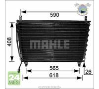 Condensatore climatizzatore Mahle per MERCEDES CLASSE S 280(126.021) 560 500 42