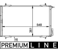 MAHLE AC 220 000P Condensatore climatizzatore