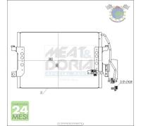 Condensatore climatizzatore Meat per MERCEDES CLASSE A 210 190 170 160 140 VANE