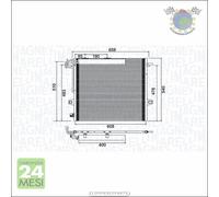 Condensatore climatizzatore MM per MERCEDES L 500 450 420 350 320 R 3