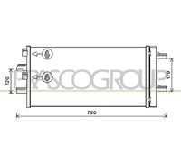 Condensatore, Climatizzatore MN312C001 PRASCO per MINI