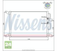 Condensatore climatizzatore Nissens per FIAT MAREA
