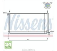 Condensatore climatizzatore Nissens per FIAT MAREA BRAVO BRAVA #ii