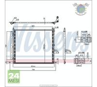 Condensatore climatizzatore Nissens per FORD RANGER