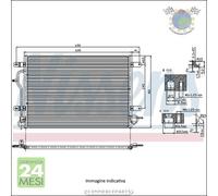 Condensatore climatizzatore Nissens per JEEP CHEROKEE #fo