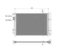 Condensatore, Climatizzatore NRF 350492 per HYUNDAI i20 1.2