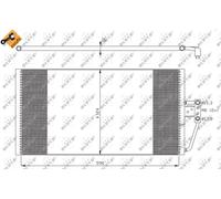Condensatore radiatore climatizzazione 35295 NRF per BMW 5 5 Touring 7