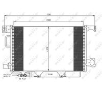 Condensatore climatizzatore NRF per Mercedes CLK