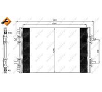 NRF 35634 Condensatore climatizzatore