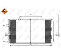 NRF Condensatore climatizzazione 35659 per Rover 75 RJ e MG ZT 2 (2002-2003)