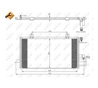 Condensatore radiatore climatizzazione 35248 NRF per AUDI COUPE B3 80 B4 Avant