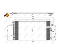 Condensatore Climatizzatore NRF Per Audi A4 Avant 8K5 B8 A6 4G5 C7 4GD