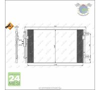 Condensatore climatizzatore NRF per CHRYSLER VOYAGER IV #fo