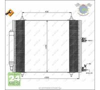 Condensatore climatizzatore NRF per CITROEN JUMPY C8 FIAT ULYSSE LANCIA PHEDRA