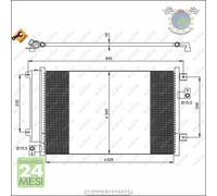 Condensatore climatizzatore NRF per FIAT MULTIPLA #gy
