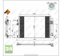 Condensatore climatizzatore NRF per FORD GRAND C-MAX