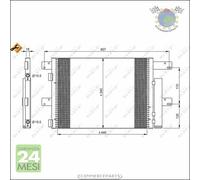 Condensatore climatizzatore NRF per IVECO EUROCARGO EUROFIRE #gk