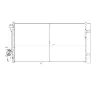 Condensatore Climatizzatore NRF Per Land Rover Discovery Sport L550 LC Range LV