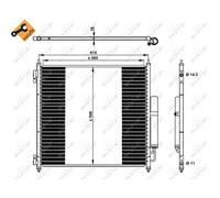 Condensatore Climatizzatore NRF Per Land Rover Range LG L405 LW