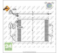Condensatore climatizzatore NRF per MERCEDES CLASSE A 190 170 160 140