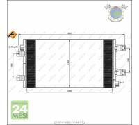 Condensatore climatizzatore NRF per NISSAN INTERSTAR OPEL MOVANO A RENAULT M #gc
