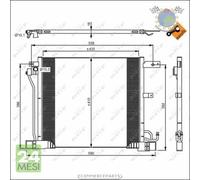 Condensatore climatizzatore NRF per NISSAN JUKE