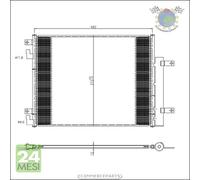 Condensatore climatizzatore NRF per OPEL KARL