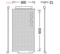 Denso Condensatore radiatore climatizzazione DCN09047 R 134a per FIAT JEEP