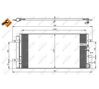 Condensatore, Climatizzatore per AUDI PORSCHE A4 A4 Allroad A5 A6 A6 Allroad A7