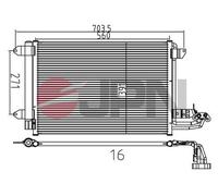 Condensatore, Climatizzatore per AUDI SEAT SKODA VW A3 ALTEA ALTEA XL EOS GOLF G